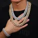 miami Cuban K Chain For Men Micro Inlaied 4 Row Bg Dia 20MM Wide Iced Out Chains Necklace Designer Prong Rock Hip Hop_ipsvogv.com