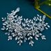 Women's Jewelry Handcrafted Crystal Floral Hairband With Rhinestones - Elegant Wedding Bridal Headpiece For Special Occasions_ipsvogv.com