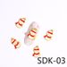 8pcs Christmas Snowflake Snowman Tree Hat Gift Nail Decoration DIY Nail Art Ornaments Alloy Resin Nail Art Accessories_ipsvogv.com