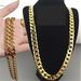 jewelry fashion new gold necklace plated gold men's 6MM sideways necklace manufacturers _ipsvogv.com