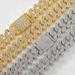 20MM Hip Hop Full Thick Necklace Zinc Alloy Exaggerated Three Rows Diamond Cuban Chain Men's_ipsvogv.com