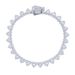 Chain & Link Bracelets Hip Hop New 7mm Heart Shaped Zircon Bracelet Fashion Trend Ladies Bracelet_ipsvogv.com