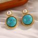 Turquoise Earrings Hot Sale Geometric Vintage Earrings High End New_ipsvogv.com