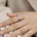 Light luxury personality snake bone ring female S925 silver inlaid cultivated emerald index finger snake ring ring _ipsvogv.com