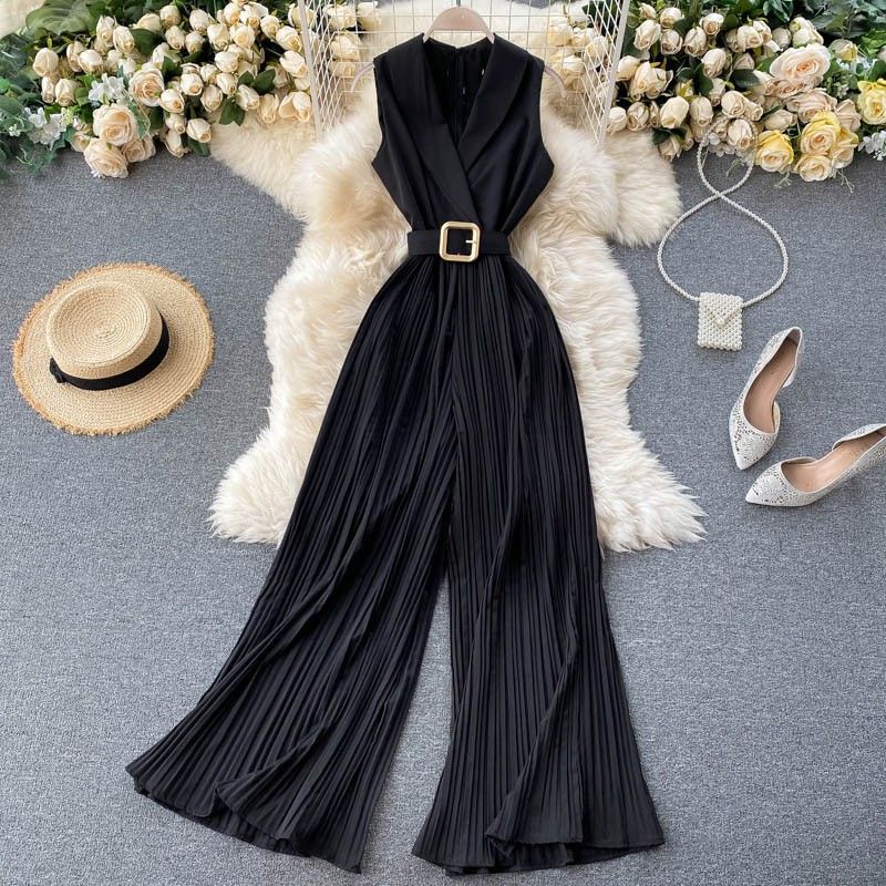 Women's fashion temperament professional suit collar romper_ipsvogv.com