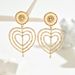 Earrings for women, heart-shaped geometric niche, multi-layered high-end design, earrings, versatile earrings_ipsvogv.com