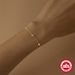 S Pure Silver Gold-plated Simple Plain Smooth Flower Clover Bracelet, Women's Temperament Bracelet_ipsvogv.com