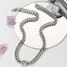 Titanium steel Cuban chain necklace men's trendy brand all match chain accessories men's men's high end sweater sweater chain_ipsvogv.com