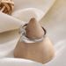 Wind Crossed Zirconia Simple Cool, Irregular Square Diamond Ring, Exquisite And Refined Hand Jewelry With Elegant_ipsvogv.com