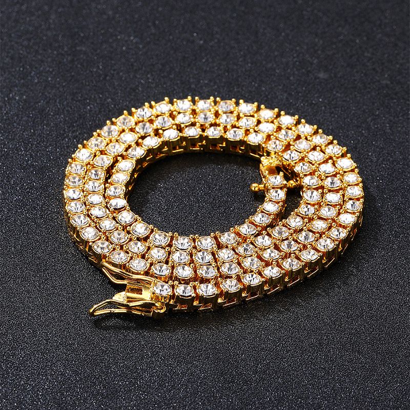 Instagram explosive tennis chain Tennis Chain jewelry alloy diamond inlay with multiple specifications accessories_ipsvogv.com