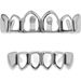 Unisex Jewelry Fashion hip hop hollow gold braces teeth grills trendy braces gold teethHIPHOP tooth_ipsvogv.com