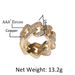 New Micro Inlaid Zircon Men's 2-row Diamond Electroplated Genuine Gold Hip-hop Cuban Ring Jewelry_ipsvogv.com