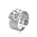 Women’s Jewelry Set Fashion Version Of The Geometric Open Ring Ins Wrinkled Wide Ring Female Niche Design Simple Adjustable Ring_ipsvogv.com