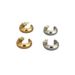 Women's Jewelry Simple And Compact Texture Brass Gold Plated Bean Shaped Glossy C Shaped 925 Silver Needle Earrings Temperament Versatile_ipsvogv.com