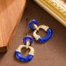 French Exquisite Fashionable Small Fragrance Style Drip Oil Enamel Earrings, Women's High-end Feeling, Light Luxury And_ipsvogv.com