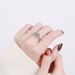 tikto Live Broadcast Hot Seing Ange Kiss Siver Heart Shaped Micro Set Sippery Fashion High End Moissanite Ring_ipsvogv.com