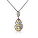 Rose Promise Pendant Sterling Silver Natural Gemstone Necklace Female Retro High End Jewelry New_ipsvogv.com