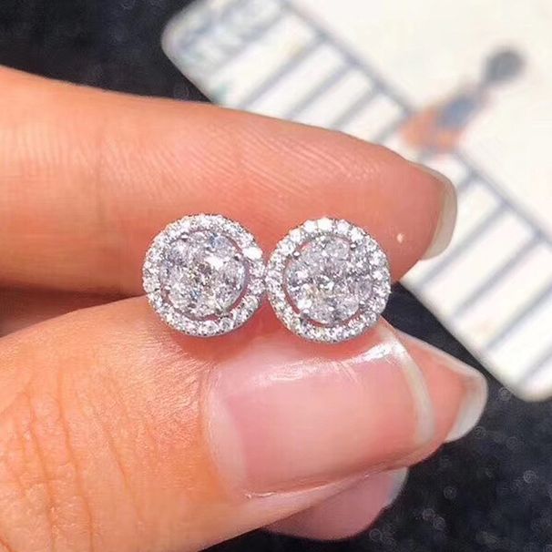 Cao Shi Hip Hop Male Female Same Ear Nails Small And Simple Full Diamond 2024 New Trendy High End Earrings_ipsvogv.com