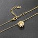 Unisex popular round full diamond pendant necklace for women, zircon micro inlaid two color electroplated clavicle chain_ipsvogv.com