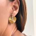 INS Niche INS Fashionable Embossed Pearl Zircon Heart Shaped Circle Earrings_ipsvogv.com