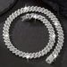 New Classic 14mm Cuban Chain Alloy Full Diamond Hip Hop Style Gold Plated Necklace For Men And Women Bracelet_ipsvogv.com
