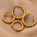 Stainless Steel Circular Women's Fashionable Accessories, DIY Earrings, Handmade Accessories_ipsvogv.com