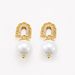 Silver Needle Wind Micro Inlaid Zircon Horseshoe Buckle Pearl Women's Light Luxury High End Earrings Winter_ipsvogv.com