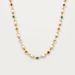 New INS Pearl Flower Inlaid Diamond Colored Niche Fashion Versatile Electroplated Gold Necklace_ipsvogv.com