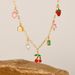 Women's Jewelry Necklace Female Stainless Steel Personality Multi Element Cherry High Grade Titanium Steel Clavicle Chain_ipsvogv.com