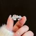 Unisex belt shaped open ring exquisite light luxury style temperament index finger ring personality fashion high end hand jewelry_ipsvogv.com