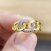 French Vintage Cuban Chain Internet Famous, Same Style Ring, Diamond Studded Women's Ring_ipsvogv.com
