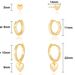 Unisex Hot Sales Real Gold Brass Electroplating Fashion Glossy Heart Pendant Ladies Simple Versatile Earrings_ipsvogv.com