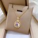 Industry 【 】 Flower Fashion Light Luxury Charm Gorgeous Full Diamond Necklace Women's Versatile Clavicle Chain Titanium 【 】_ipsvogv.com