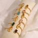Cold Retro Colored Zircon Bracelet Light Luxury Versatile Simple Geometric Open Bracelet High End Female Jewelry_ipsvogv.com