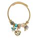 DIY Panjiaduola Stainless Steel Beaded Fashion Love Set Diamond Pendant Adjustable Opening Bracelet_ipsvogv.com
