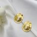 Matsumoto Ena Style Copper Gold-Plated Irregular Geometric Design High-End Elegant Light Luxury Earrings For Women_ipsvogv.com