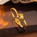 Simple Rose Gold Plated Titanium Steel Diamond Inlaid Butterfly Br, Anti Allergy, Non Fading, Personalized Snap_ipsvogv.com
