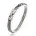 Fashion Simple Men's Double Row Stainless Steel Trendy Hip-Hop Dragon Bone Snake Chain Bracelet Accessories_ipsvogv.com