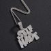 Full Diamond Letter SELFMADE Alloy Pendant Hip Hop Cuban Chain Male Personality Extraordinary Exaggerated Jewelry_ipsvogv.com