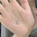 【 24000 People's Collection 】 Super Sparkling Zircon Block Rock Candy S Pure Silver Necklace For Women, Simple And_ipsvogv.com
