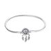Original Copper Plated S925 Silver Bracelet Four Leaf Clover Dream Catcher Snake Bone Chain Pan Jiadora Bead Pendant_ipsvogv.com