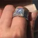 Sterg Sier Band Ring Princess Cut Wedding Rings 3ct Lab Dia fashion Jewelry For Women woman Engagement Anniversary_ipsvogv.com