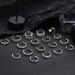 New Beach Double Love Star Moon Joint 18 Piece Open Feet Ring Female_ipsvogv.com