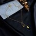 European and American fashion niche design metal chain square tag pin pendant simple and versatile cold style necklace_ipsvogv.com