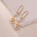 Jewelry INS French High Fashion Elegant Exquisite Pearl Shell Beads Light Luxury Earrings Ear Studs_ipsvogv.com