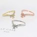 Jewelry Fashion V shaped Women's Ring Rose Gold Plated Zircon Accessories_ipsvogv.com