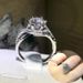 Classic Six-Prong Double Row Micro-Paved Zircon Twist Arm Full Diamond Engagement Wedding Ring_ipsvogv.com