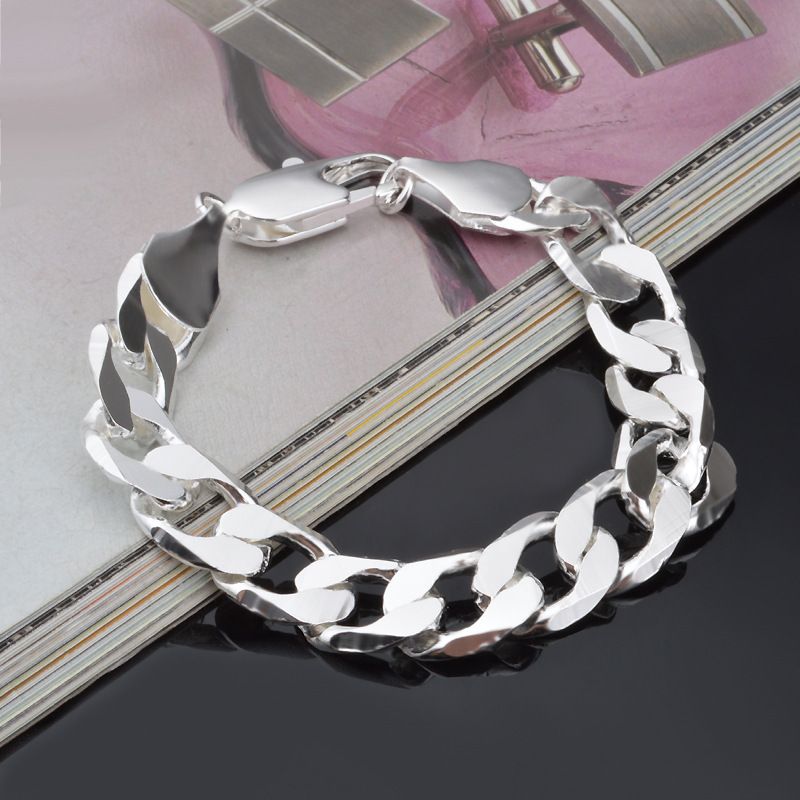 Jewelry One-to-One Side Men's Bracelet 12MM, 10MM 8MM, 6MM 1,_ipsvogv.com