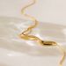 Niche design irregular coastline personality necklace real gold electroplating color retention personality temperament necklace_ipsvogv.com