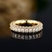 Cao Shi's Ins Style Is Minimalist Three Sided Zircon Design. Couple With Personalized Hip-hop Ring_ipsvogv.com
